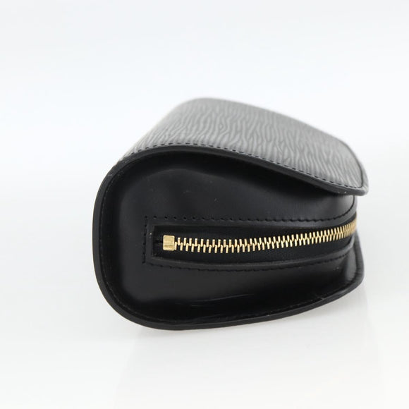 LOUIS VUITTON Epi Dauphine PM Pouch Black M48442 LV Auth BSZ408