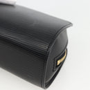 LOUIS VUITTON Epi Dauphine PM Pouch Black M48442 LV Auth BSZ408-7