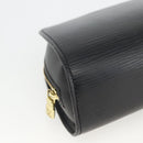LOUIS VUITTON Epi Dauphine PM Pouch Black M48442 LV Auth BSZ408-14