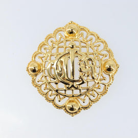 Christian Dior Brooch metal Gold Auth BSZ410V - 0