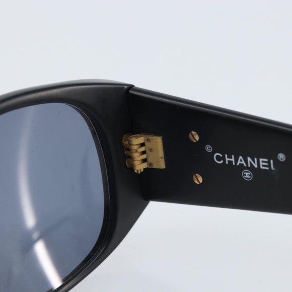 CHANEL Zonnebril plastic Zwart CC Auth BSZ412V