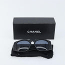 CHANEL Zonnebril plastic Zwart CC Auth BSZ412V-12