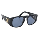 CHANEL Zonnebril plastic Zwart CC Auth BSZ412V-1