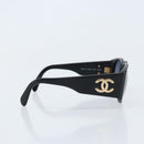 CHANEL Zonnebril plastic Zwart CC Auth BSZ412V-5