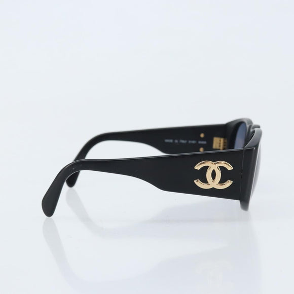 CHANEL Zonnebril plastic Zwart CC Auth BSZ412V
