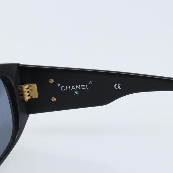 CHANEL Zonnebril plastic Zwart CC Auth BSZ412V