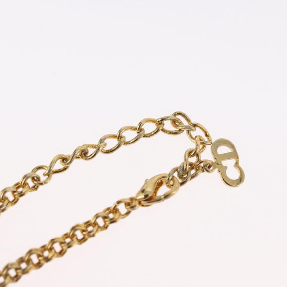 Christian Dior Necklace metal Gold Auth BSZ414V