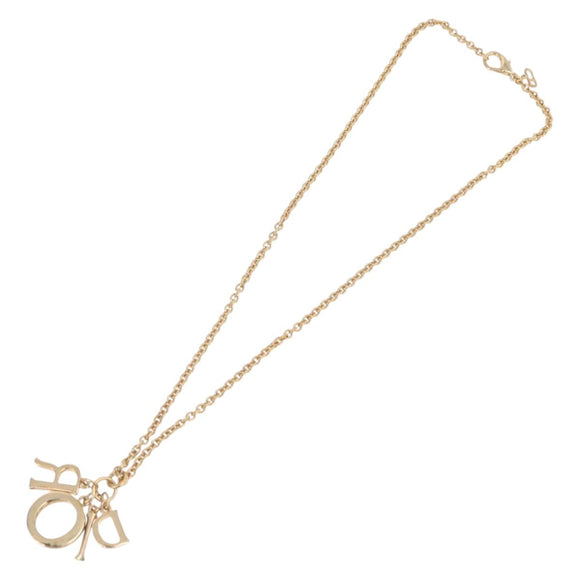 Christian Dior Necklace metal Gold Auth BSZ415