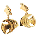 SAINT LAURENT Ohrring Ohrring Metall Gold Auth BSZ416V-1