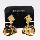 SAINT LAURENT Ohrring Ohrring Metall Gold Auth BSZ416V-14
