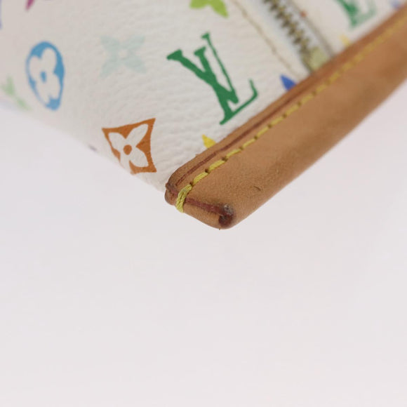 LOUIS VUITTON Monogram Multicolor Berlango Portemonnee Wit M58028 Auth BSZ417V