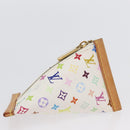 LOUIS VUITTON Monogram Multicolor Berlango Portemonnee Wit M58028 Auth BSZ417V-3