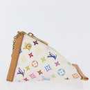 LOUIS VUITTON Monogram Multicolor Berlango Portemonnee Wit M58028 Auth BSZ417V-4