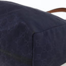 GUCCI GG Canvas Tote Bag Nylon Navy Gold 282439 Auth BSZ426-9