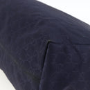 GUCCI GG Canvas Tote Bag Nylon Navy Gold 282439 Auth BSZ426-15
