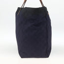 GUCCI GG Canvas Tote Bag Nylon Navy Gold 282439 Auth BSZ426-3