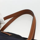 GUCCI GG Canvas Tote Bag Nylon Navy Gold 282439 Auth BSZ426-8