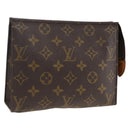 LOUIS VUITTON Monogram Poche Toilette 19 Pouch M47544 LV Auth BSZ430-1