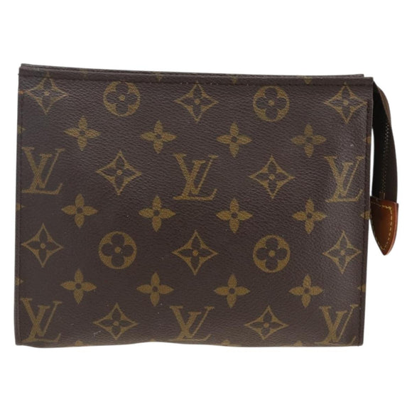 LOUIS VUITTON Monogram Poche Toilette 19 Pouch M47544 LV Auth BSZ430