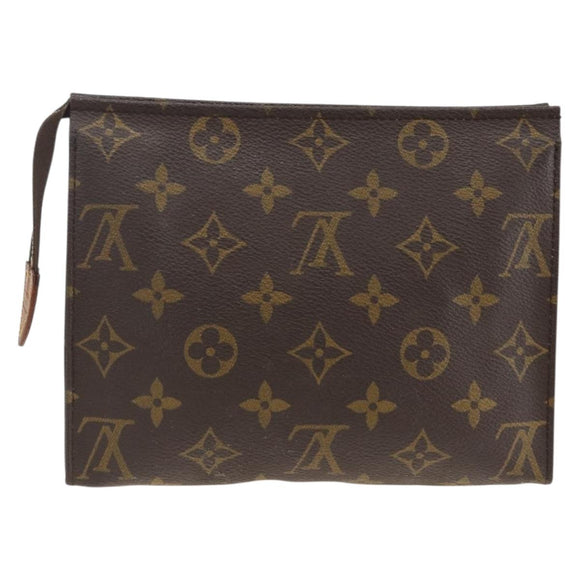 LOUIS VUITTON Monogram Poche Toilette 19 Pouch M47544 LV Auth BSZ430