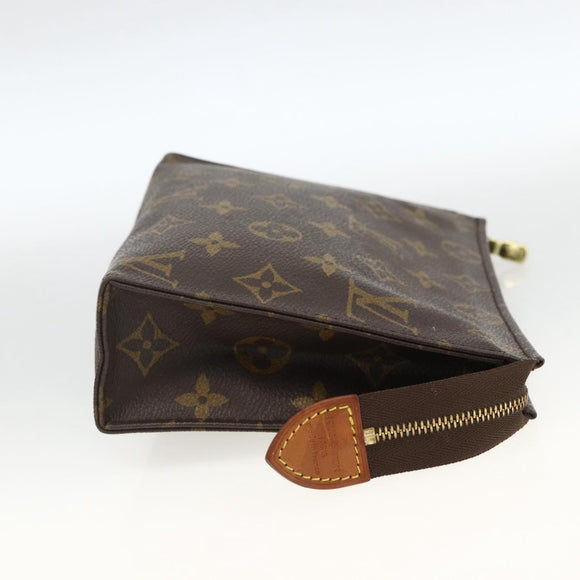 LOUIS VUITTON Monogram Poche Toilette 19 Pouch M47544 LV Auth BSZ430