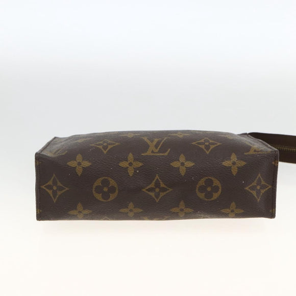 LOUIS VUITTON Monogram Poche Toilette 19 Pouch M47544 LV Auth BSZ430