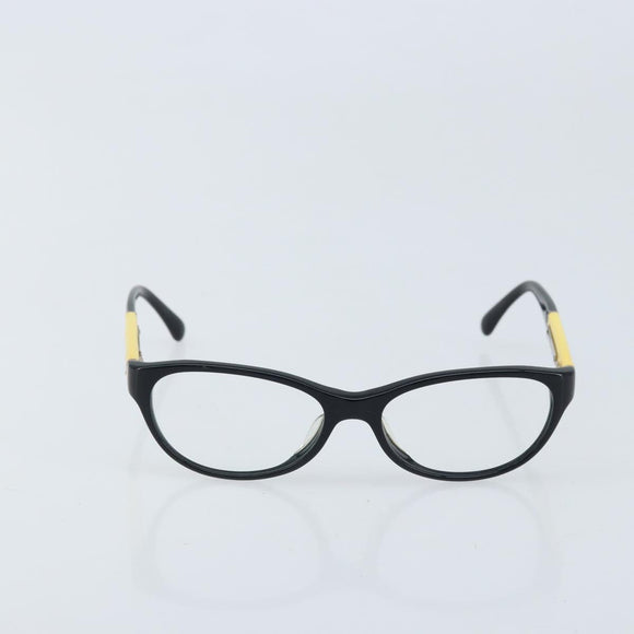 CHANEL Glasses plastic Black CC Auth BSZ433