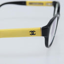 CHANEL Glasses plastic Black CC Auth BSZ433-8