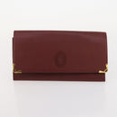 Ferragamo Cartier Gucci Dunhill Tasche PVC Leder 4er Set Schwarz Rot Auth BSZ436-21