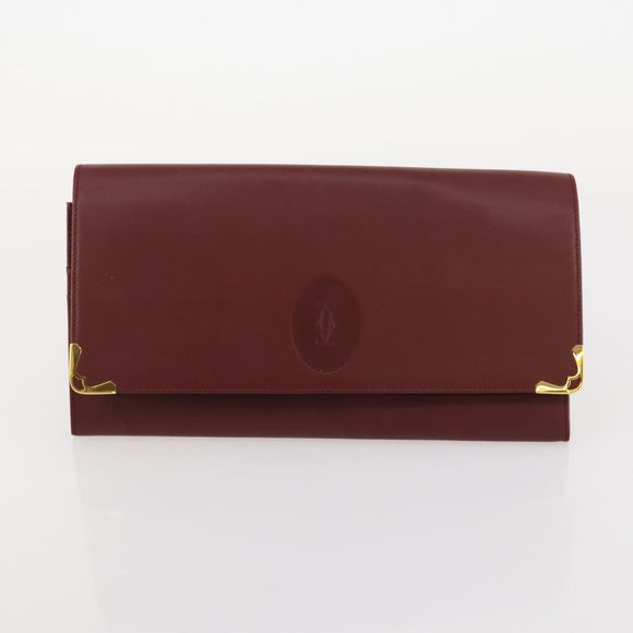 Ferragamo Cartier Gucci Dunhill Tasche PVC Leder 4er Set Schwarz Rot Auth BSZ436