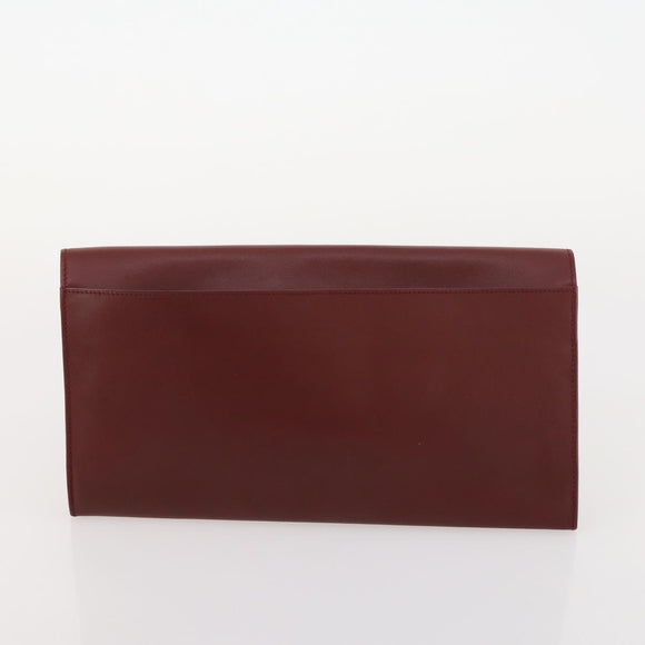 Ferragamo Cartier Gucci Dunhill Tasche PVC Leder 4er Set Schwarz Rot Auth BSZ436