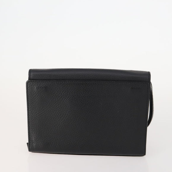 Ferragamo Cartier Gucci Dunhill Tasche PVC Leder 4er Set Schwarz Rot Auth BSZ436