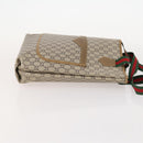GUCCI GG Plus Supreme Web Sherry Line Tote Bag PVC 3 Set Beige Red Auth BSZ437-19