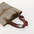 GUCCI GG Plus Supreme Web Sherry Line Tote Bag PVC 3 Set Beige Red Auth BSZ437-20