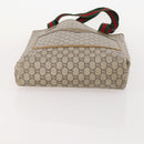 GUCCI GG Plus Supreme Web Sherry Line Tote Bag PVC 3 Set Beige Red Auth BSZ437-22