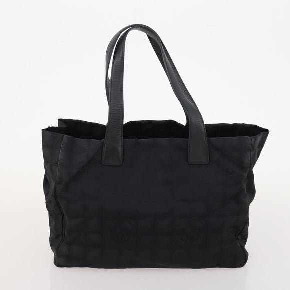 CHANEL New Travel line Tote Bag Nylon 4 Set Black Gray Light blue CC Auth BSZ442