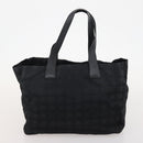 CHANEL New Travel line Tote Bag Nylon 4 Set Black Gray Light blue CC Auth BSZ442-15
