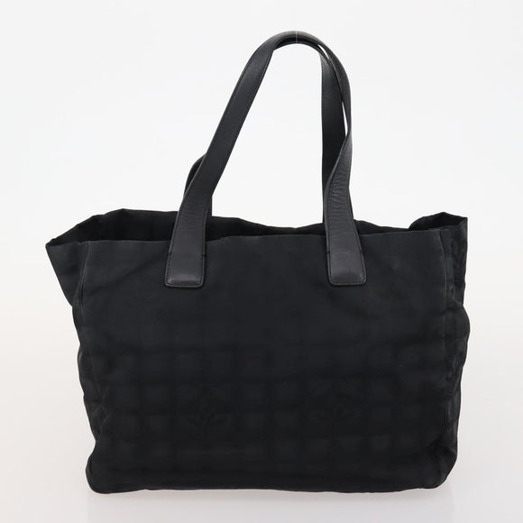 CHANEL New Travel line Tote Bag Nylon 4 Set Black Gray Light blue CC Auth BSZ442