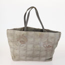CHANEL New Travel line Tote Bag Nylon 4 Set Black Gray Light blue CC Auth BSZ442-2