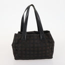 CHANEL New Travel line Tote Bag Nylon 4 Set Black Gray Light blue CC Auth BSZ442-21