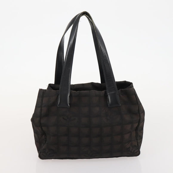 CHANEL New Travel line Tote Bag Nylon 4 Set Black Gray Light blue CC Auth BSZ442
