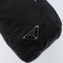 PRADA Hand Bag Nylon Black Silver Auth BSZ447-17
