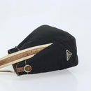 PRADA Hand Bag Nylon Black Silver Auth BSZ447-4