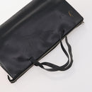 Fendi Chloe Pecan Canvas Hand Bag Leather 4 Set Black Brown Auth BSZ448-11