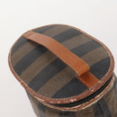 Fendi Chloe Pecan Canvas Hand Bag Leather 4 Set Black Brown Auth BSZ448-17