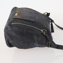 Fendi Chloe Pecan Canvas Hand Bag Leather 4 Set Black Brown Auth BSZ448-4