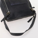 Fendi Chloe Pecan Canvas Hand Bag Leather 4 Set Black Brown Auth BSZ448-5