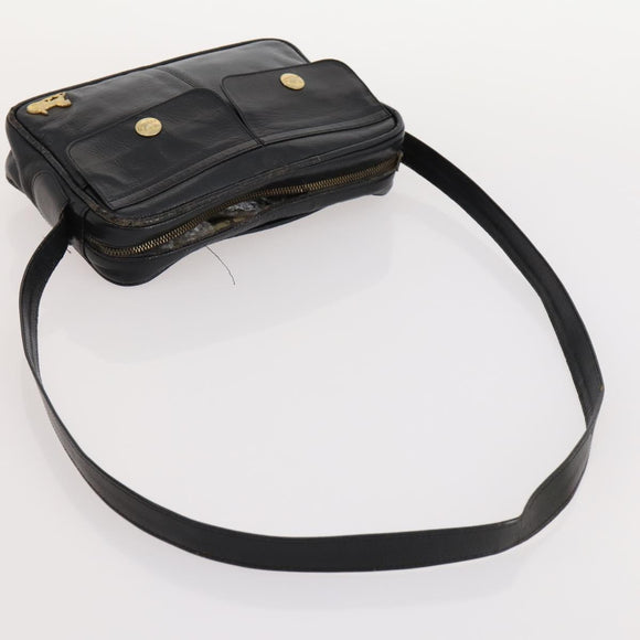 Burberrys Cartier Celine Macadam Nova Check Bag Leather 4 Set Black Auth BSZ449
