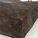 LOUIS VUITTON Monogram Sac Plat Handtasche M51140 LV Auth BSZ481-11