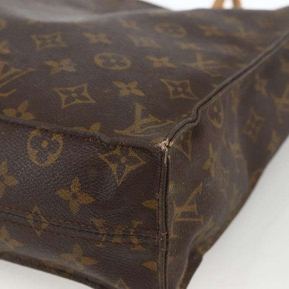 LOUIS VUITTON Monogram Sac Plat Handtasche M51140 LV Auth BSZ481